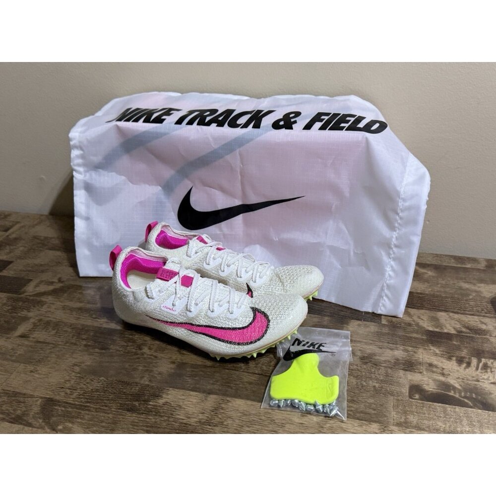 Nike Zoom Superfly Elite 2 | Track Spikes | White • Pink | Size 8 | CD4382-101